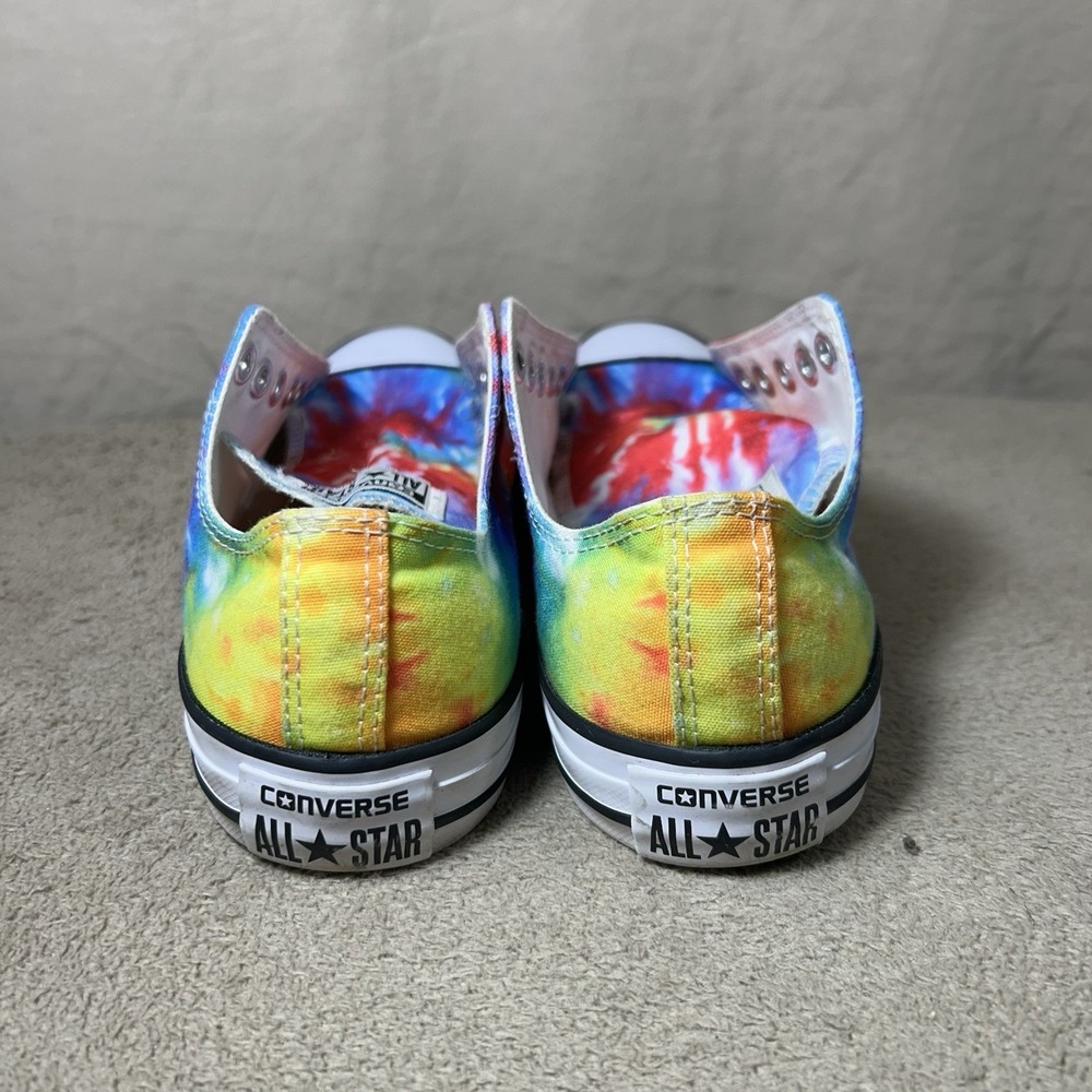Converse Tie-Dye Low Top Sneakers in Rainbow Colors - Picture 3 of 11